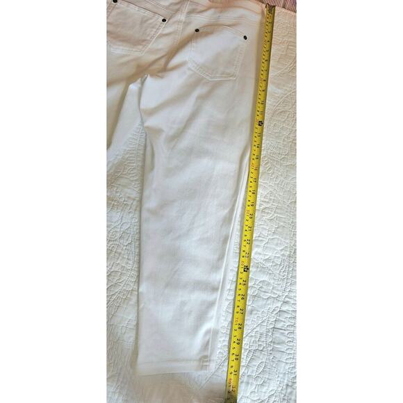 Old Navy White High-Rise Pixie Skinny Pants 18P Petite, Secret-Smooth Pockets - Picture 6 of 8